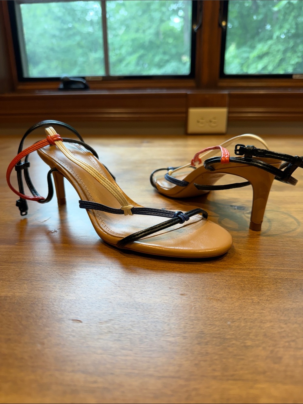 Strappy Multi-Color Leather sandals